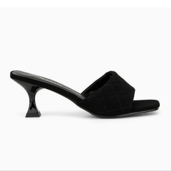 Olivia Miller Honey Camp Slide Sandals Black -10 - Picture 2 of 7